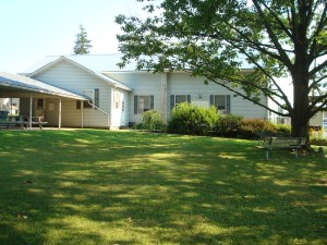 Recent photo of the McEwensville Community Hall and picnic grove. The festival probably was held in this small park. 