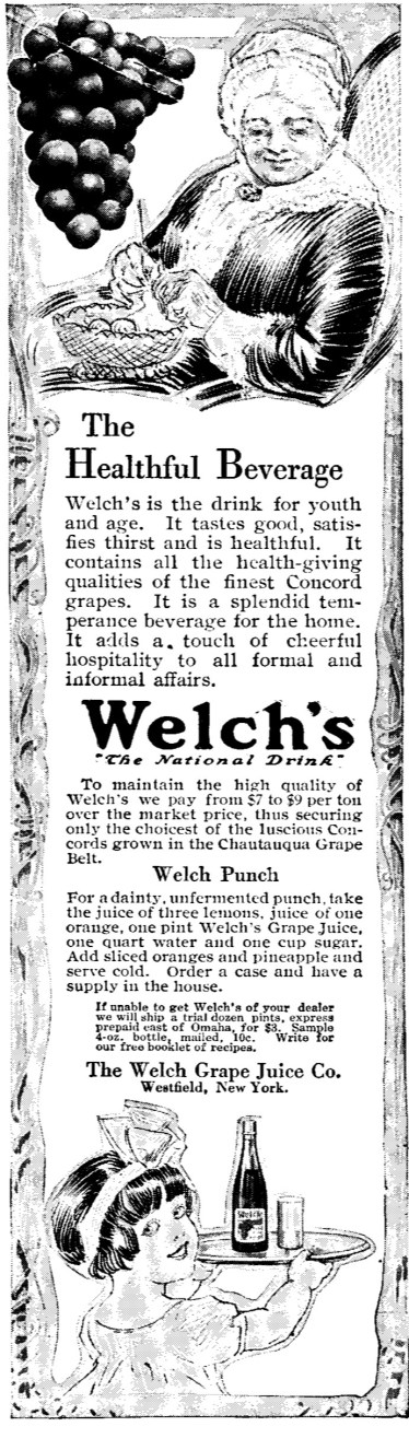 1913 Welch's Grape Juice Adversitement