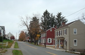 The McEwensville Baptist Church was torn down many years ago, but Grandma would have walked down this road to go to church. 