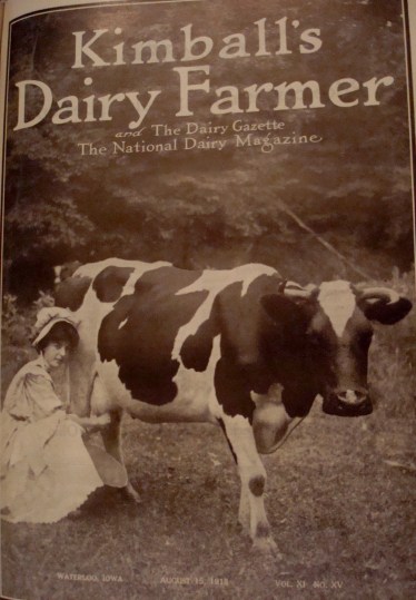 Cover of Kimball's Dairy Farmer Magazine (August 15, 1913)