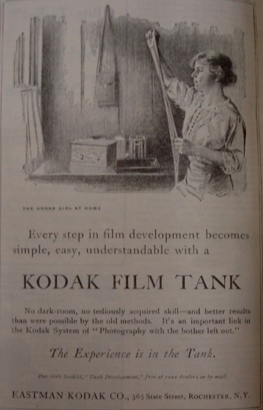 1913 Kodak Film Tank Advertisement
