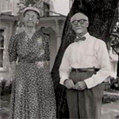 Annie (Derr) Van Sant and Homer Derr (circa, 1955)