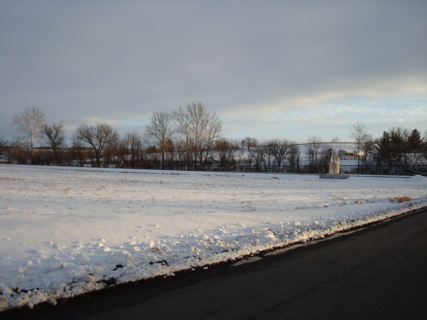 Grandma probably looked out the window, across the frozen filed.s, as she waited for the train (that hopefully contained Alma) to come down tracks. 