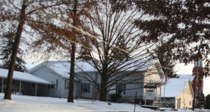 In my imagination, I picture the dance being held at the McEwensville Community Hall. It's a very old building and existed a hundred years ago. 