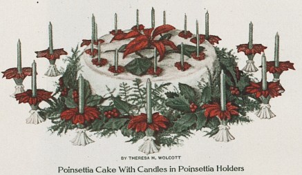 Ponsietta Christmas Table Decoration