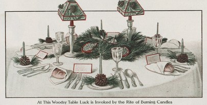 Christmas table decorations