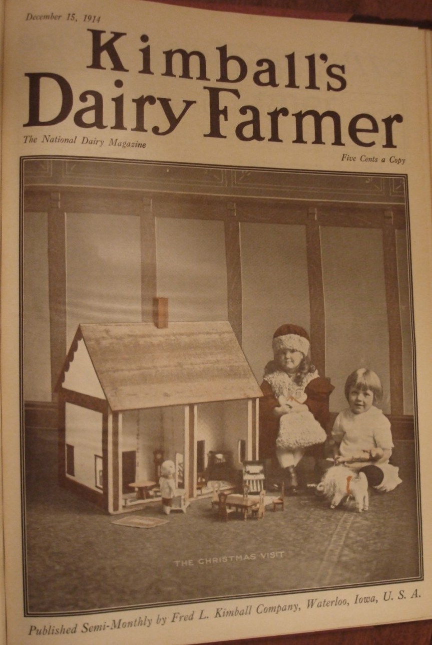 Cover of December 15, 1914 issue of Kimball's Dairy Farmer Magazine 