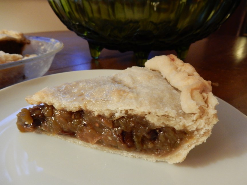 green tomato mince meat pie