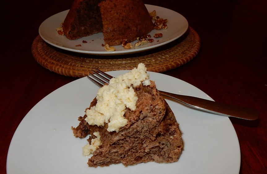 steamed chocolate nut pudding
