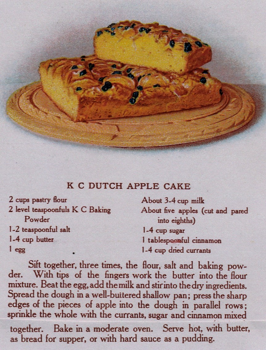 Source: The Cook's Book (K C Baking Powder, 1911)