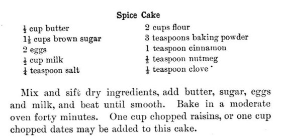 Spice Cake Recipe b