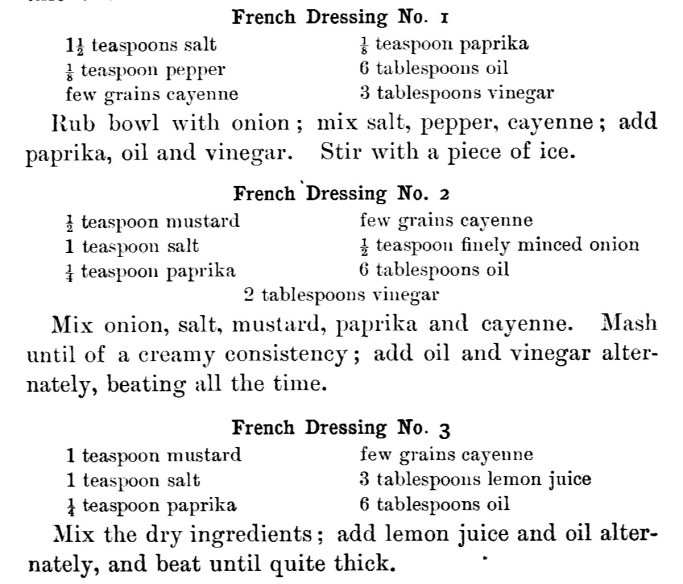 3 French Dressing Recipes