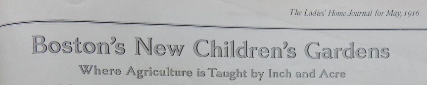 Childrens garden heading 5 1916