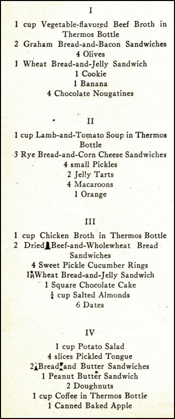 figure with boxed lunch menus