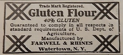 Advertisement for Gluten Flour