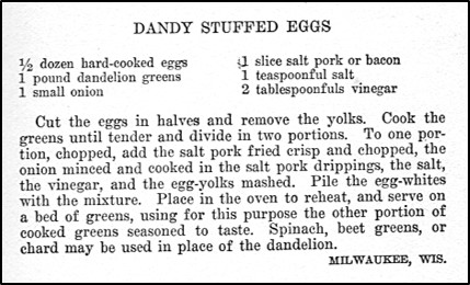 Recipe for Dandy Stuffed Eggs