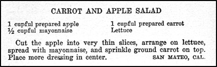 Recipe for Carrot and Apple Salad