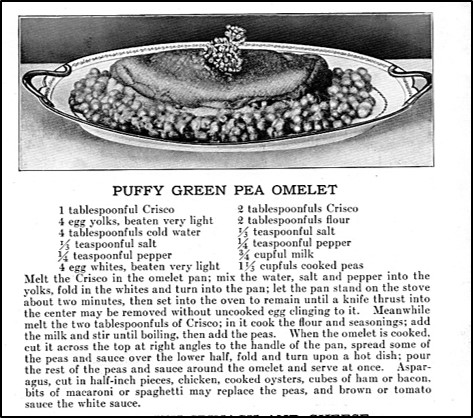 Recipe for Puffy Green Pea Omelet
