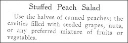 Recipe for Stuffed Peach Salad