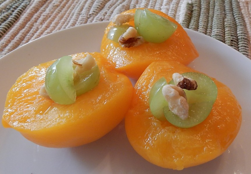 4 Stuffed Peach Halves