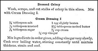 Recipe for Dressed Celery