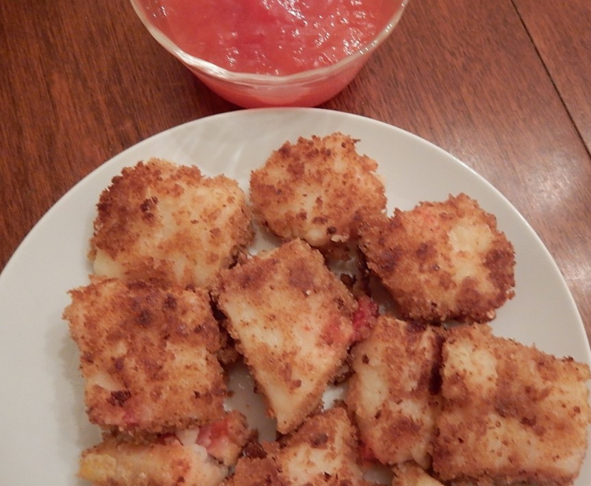 Cherry Fritter on Plate