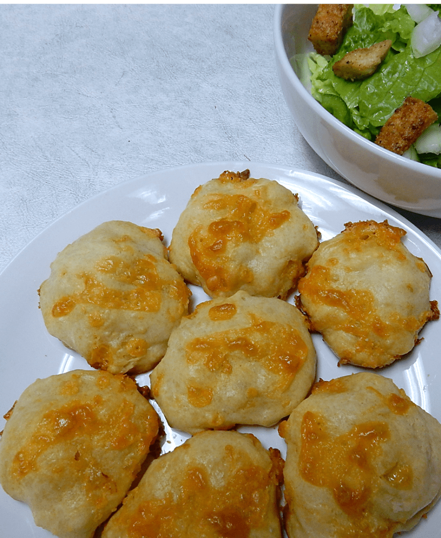 Cheese Puffs on Plate