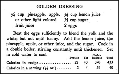 Recipe for Golden Dressing