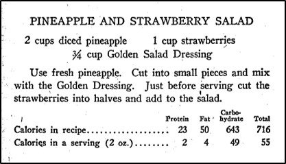 Recipe for Pineapple and Strawberry Salad