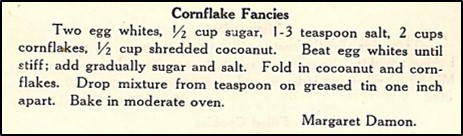 Recipe for Cornflake Fancies