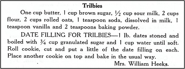 recipe of Trilbies Cookies