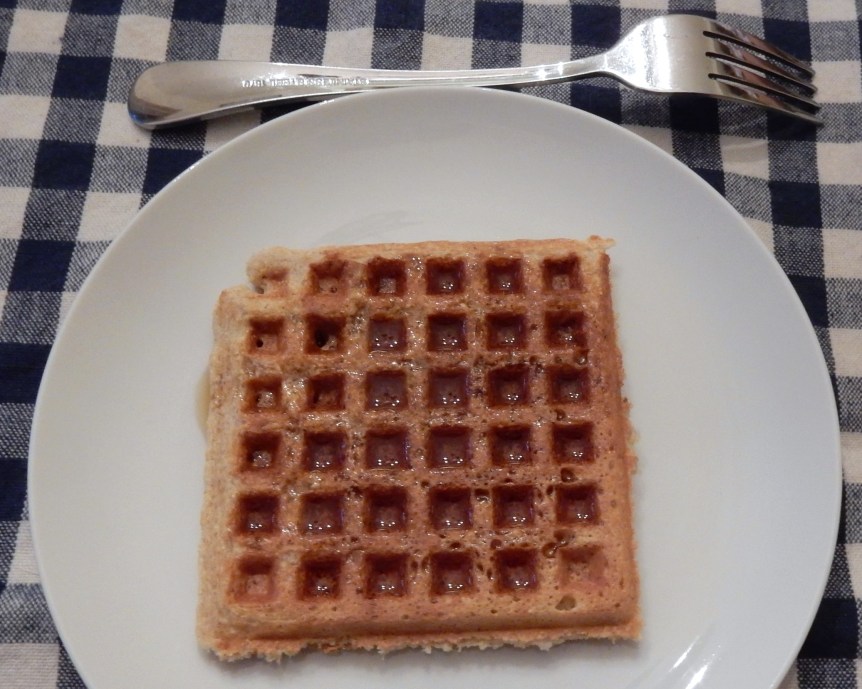 Oatmeal Waffle on Plate
