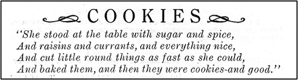 Poem about cookies