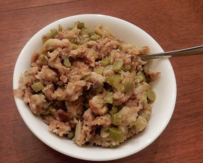 Celery Dressing in Bowl