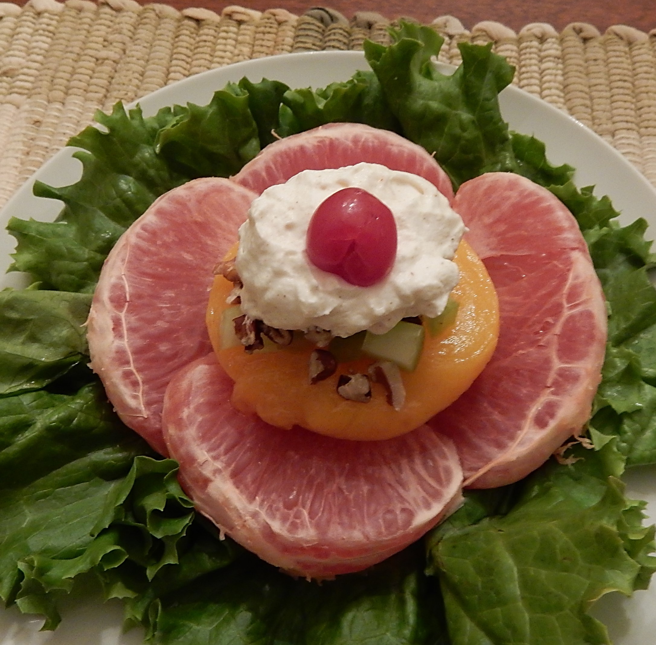 Winter Salad on Plate