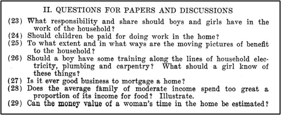 List of Questions for Papers and Discussions