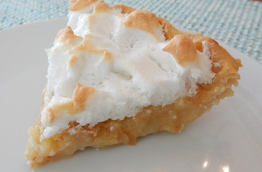 Slice of Lemon Crumb Pie