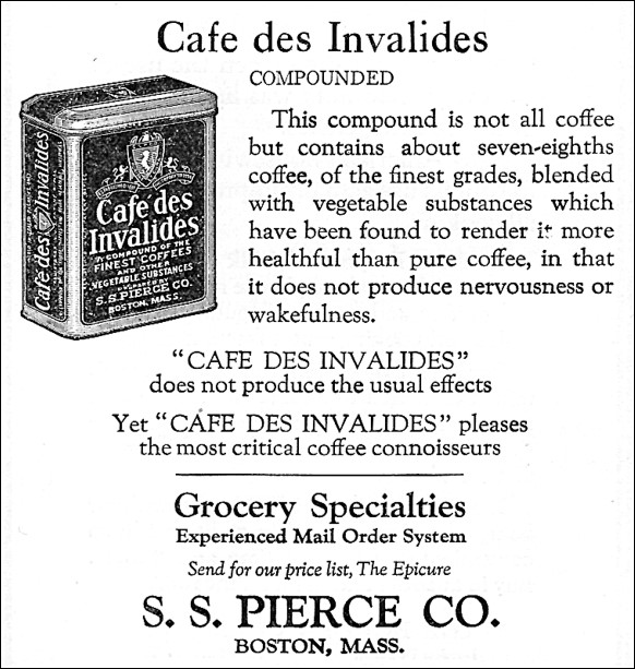 Ad for Cafe des Invalides