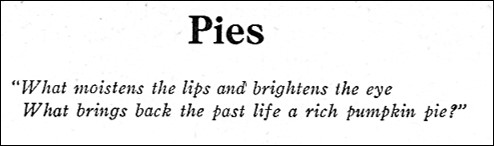 Quote about pies