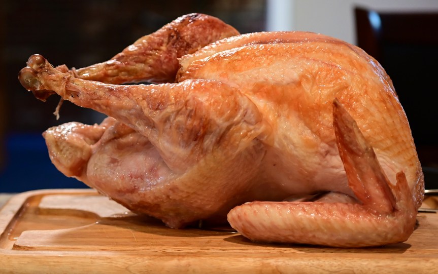 Wikimedia Commons: https://upload.wikimedia.org/wikipedia/commons/d/d1/Thanksgiving_Turkey_on_platter.jpg roast turkey