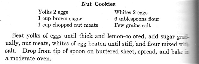 Recipe for Nut Cookies