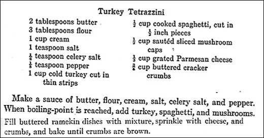 Turkey Tetrazzini Recipe