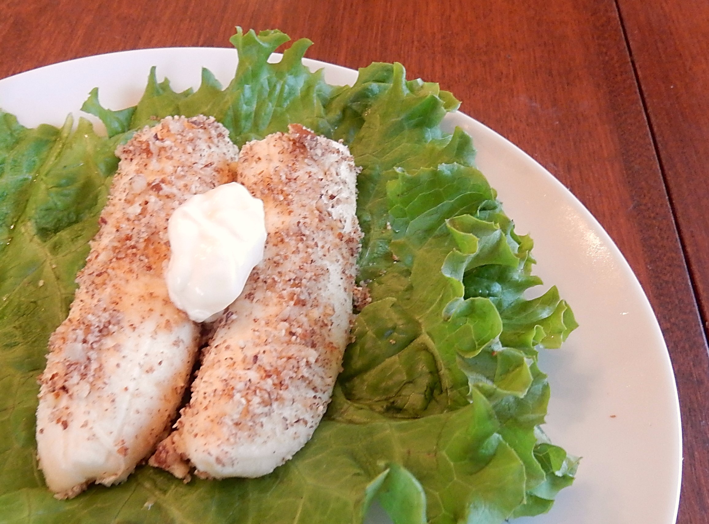 Banana and Nut Salad on plate