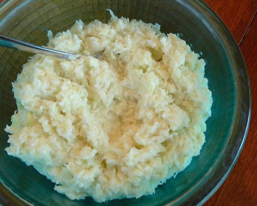 Hot slaw with sour cream dressing