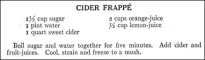Recipe for Cider Frappe