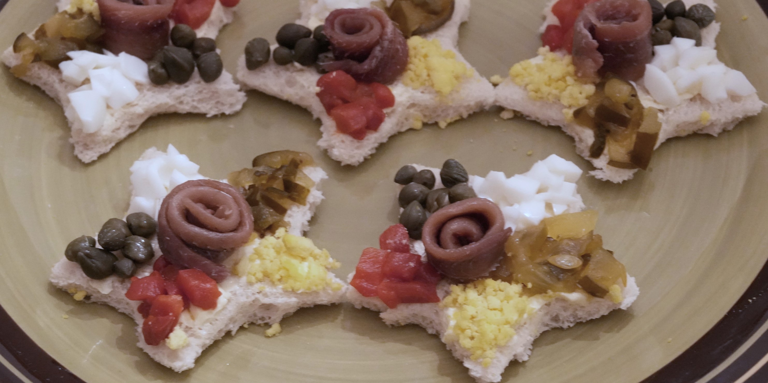 Plate of Star Canapes