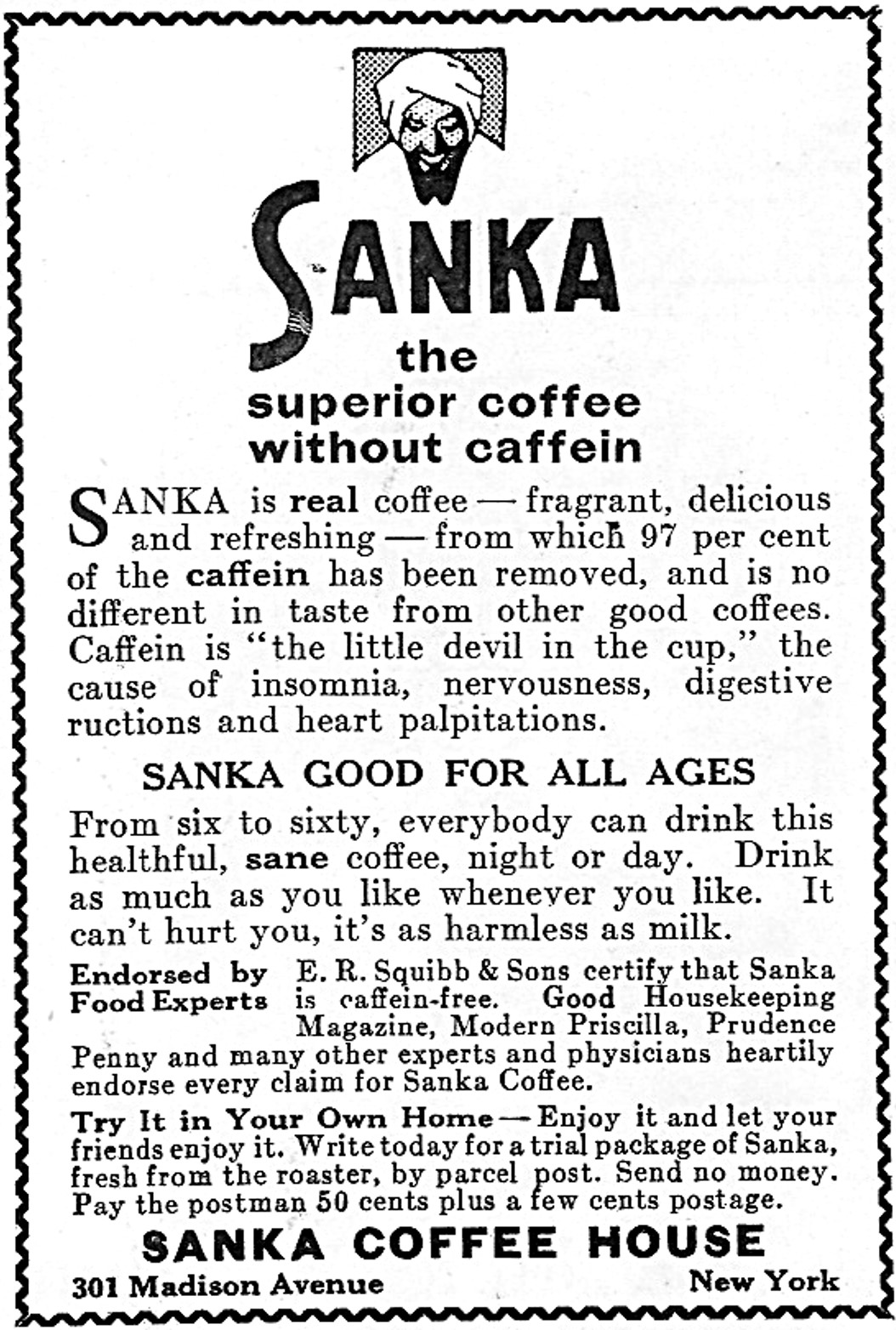 Sanka Coffee Advertisement