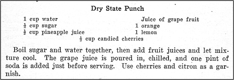 Recipe for Dry State Punch