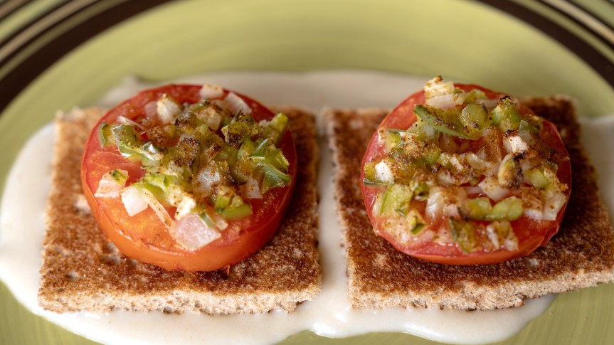 Creole Tomatoes on Toast