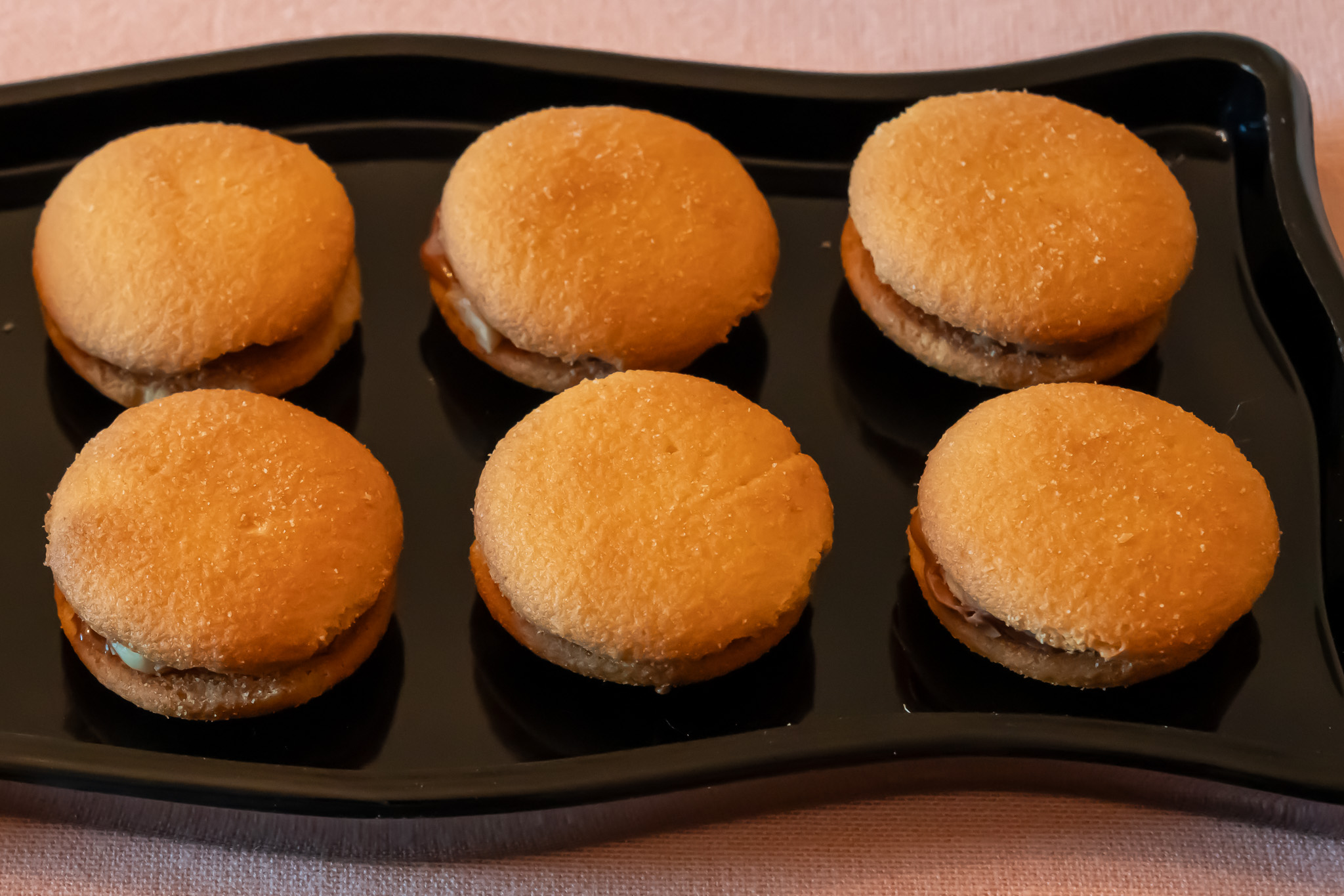 Chocolate Nougat Candy Filled Cookies